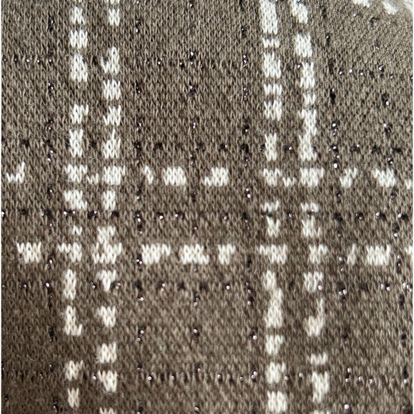 Maeve Anthropologie Strapless Corset Bustier Top Olive Gray White Metallic Sz M - Picture 5 of 10